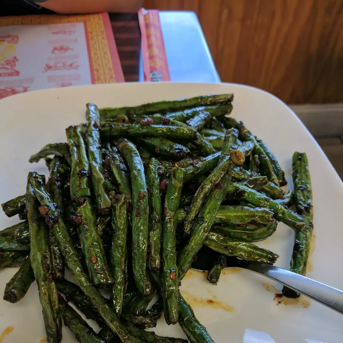 干煸四季豆 dried-sauteed string bean